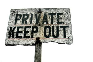 private keep out