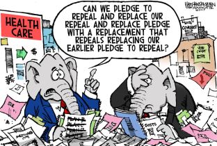 repeal and replace cartoon