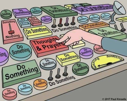 Thoughts & prayers cartoon